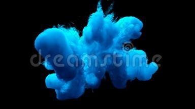 蓝色燃烧，彩色<strong>烟雾</strong>，<strong>粉末</strong>，爆炸，液体，墨水，微粒，阿尔法哑光